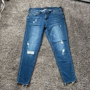 Dear John Distressed Denim Skinny Jeans